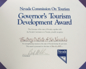 Govenor's Tourism Development Award